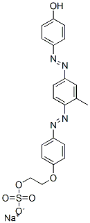 sodium 2-[p-[[4-[(p-hydroxyphenyl)azo]-o-tolyl]azo]phenoxy]ethyl sulphate|