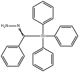Triphenylsilyl(phenyl) ketone hydrazone Structure