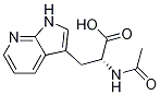 (R)-2-acetaMido-3-(1H-pyrrolo[2,3-b]pyridin-3-yl)propanoic acid Structure