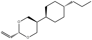 反式-4-乙基双环己烷-4''-甲酸 结构式