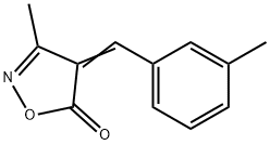 3-Methyl-4-(3-methylbenzylidene)-2-isoxazolin-5-one Structure