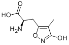 (R)-2-AMINO-3-(3-HYDROXY-4-METHYL-ISOXAZOL-5-YL)-PROPIONIC ACID, 211191-54-7, 结构式
