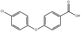 4-(4-氯苯氧基)苯甲酸 结构式