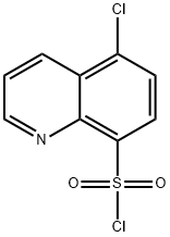 5-CHLOROQUINOLINE-8-SULFONYL CHLORIDE, HYDROCHLORIDE Structure