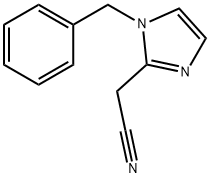 2-(1-苄基-1H-咪唑-2-基)乙腈 结构式