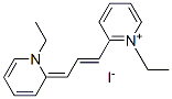 1-エチル-2-[3-[1-エチルピリジン-2(1H)-イリデン]-1-プロペニル]ピリジニウム・ヨージド 化学構造式