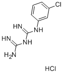 1-(3-氯苯基)双胍 结构式