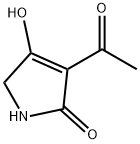 3-アセチル-1,5-ジヒドロ-4-ヒドロキシ-2H-ピロール-2-オン 化学構造式