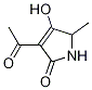 3-acetyl-1,5-dihydro-4-hydroxy-5-Methyl-2H-Pyrrol-2-one Struktur