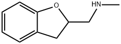 N-甲基(2,3-二氢苯并呋喃-2-基)甲胺 结构式