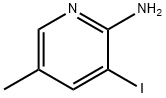 2-アミノ-3-ヨード-5-メチルピリジン 化学構造式