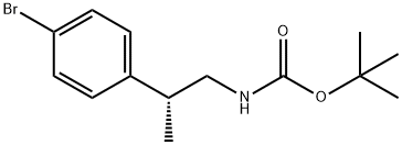 (R)-tert-butyl 2-(4-bromophenyl)propylcarbamate Structure
