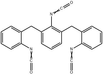2,6-bis(o-isocyanatobenzyl)phenyl isocyanate 结构式