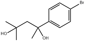 2-(p-Bromophenyl)-4-methyl-2,4-pentanediol Struktur