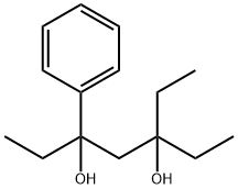 3-乙基-5-苯基-3,5-庚二醇 结构式