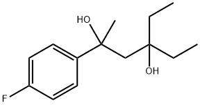 4-Ethyl-2-(p-fluorophenyl)-2,4-hexanediol Structure