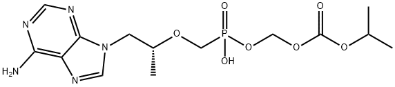 单POC泰诺福韦(非对映体的混合物), 211364-69-1, 结构式