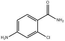 4-アミノ-2-クロロベンズアミド 化学構造式