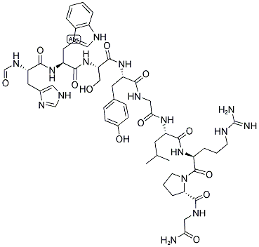 FOR-HIS-TRP-SER-TYR-GLY-LEU-ARG-PRO-GLY-NH2 Structure