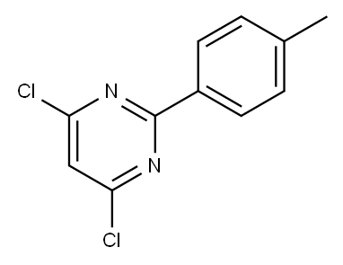 4,6-DICHLORO-2-(4-METHYLPHENYL)PYRIMIDINE Structure