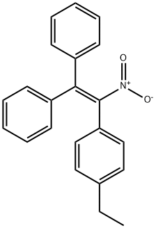 2,2-Diphenyl-1-(p-ethylphenyl)-1-nitroethene 结构式