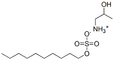(2-hydroxypropyl)ammonium decyl sulphate Structure