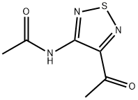 Acetamide,  N-(4-acetyl-1,2,5-thiadiazol-3-yl)- Struktur