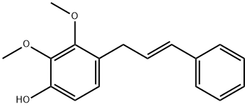 2,3-Dimethoxy-4-[(E)-3-phenyl-2-propenyl]phenol Structure