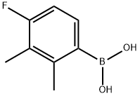 4-フルオロ-2,3-ジメチルフェニルボロン酸 化学構造式