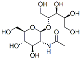 4-O-(2-acetamido-2-deoxy-beta-glucopyranosyl)ribitol Structure