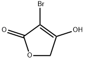 3-BROMO-4-HYDROXY-5H-FURAN-2-ONE 结构式
