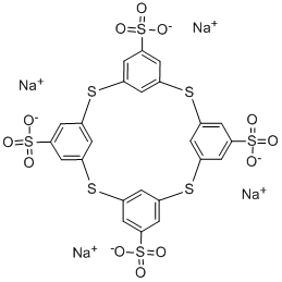4-スルホチアカリックス[4]アレーンナトリウム 化学構造式