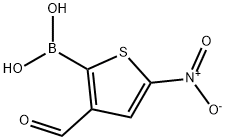 3-FORMYL-5-NITRO-2-THIOPHENEBORONIC ACID Struktur