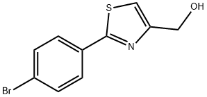 (2-(4-ブロモフェニル)チアゾール-4-イル)メタノール 化学構造式