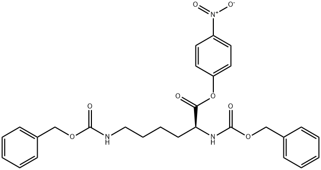 Z-LYS(Z)-ONP 结构式