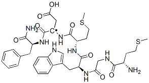 (3S)-3-[[(2S)-2-[[(2S)-2-[[2-[[(2S)-2-amino-4-methylsulfanyl-butanoyl] amino]acetyl]amino]-3-(1H-indol-3-yl)propanoyl]amino]-4-methylsulfanyl -butanoyl]amino]-3-[[(1S)-1-carbamoyl-2-phenyl-ethyl]carbamoyl]propano ic acid 结构式