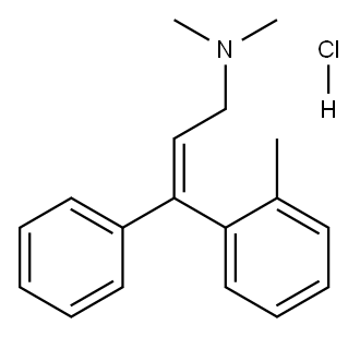 N,N-dimethyl-3-(2-methylphenyl)-3-phenyl-prop-2-en-1-amine hydrochlori de Structure