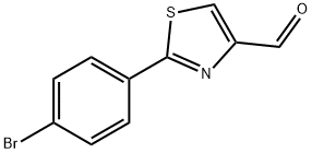 2-(4-溴苯基)-噻唑-4-甲醛, 21166-30-3, 结构式