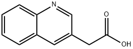 2-(喹啉-3-基)乙酸, 21168-40-1, 结构式