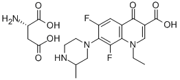 LOMEFLOXACIN, ASPARTATE Struktur