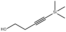 4-トリメチルシリル-3-ブチン-1-オール 化学構造式