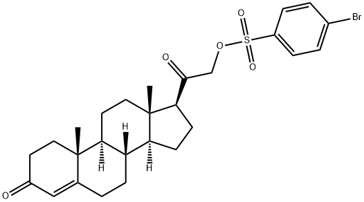 3,20-Dioxopregn-4-en-21-yl 4-bromobenzenesulfonate Struktur