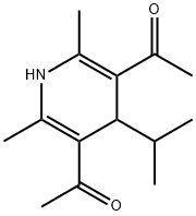 3,5-Diacetyl-1,4-dihydro-4-isopropyl-2,6-dimethylpyridine 结构式