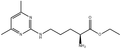 N5-(4,6-Dimethyl-2-pyrimidinyl)-L-ornithine ethyl ester Structure