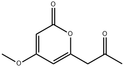 4-Methoxy-6-(2-oxopropyl)-2H-pyran-2-one 结构式