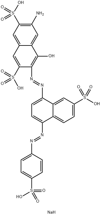 tetrasodium 6-amino-4-hydroxy-3-[[7-sulphonato-4-[(4-sulphonatophenyl)azo]-1-naphthyl]azo]naphthalene-2,7-disulphonate|食品黑2