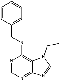 6-benzylsulfanyl-7-ethyl-purine 结构式