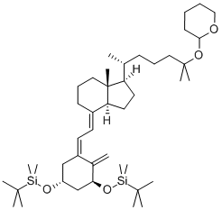 [[(1a,3b,5Z,7E)-25-[(Tetrahydro-2H-pyran-2-yl)oxy]-9,10-secocholesta-5,7,10(19)-triene-1,3-diyl]bis(oxy)]bis[(1,1-dimethylethyl)dimethylsilane]|骨化三醇中间体