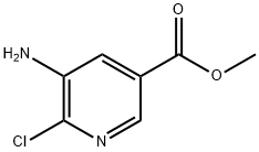 5-Amino-6-chloro-3-pyridinecarboxylic acid methyl ester Structure