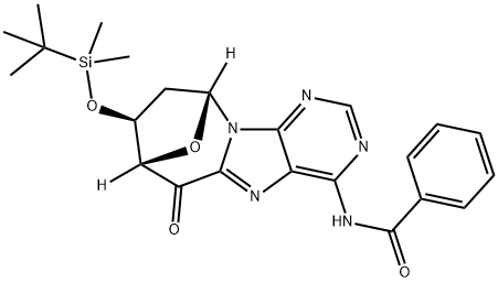 3'-O-(T-BUTYLDIMETHYLSILYL)-5'-OXO-8,5'-CYCLO-2'-DEOXYADENOSINE Structure